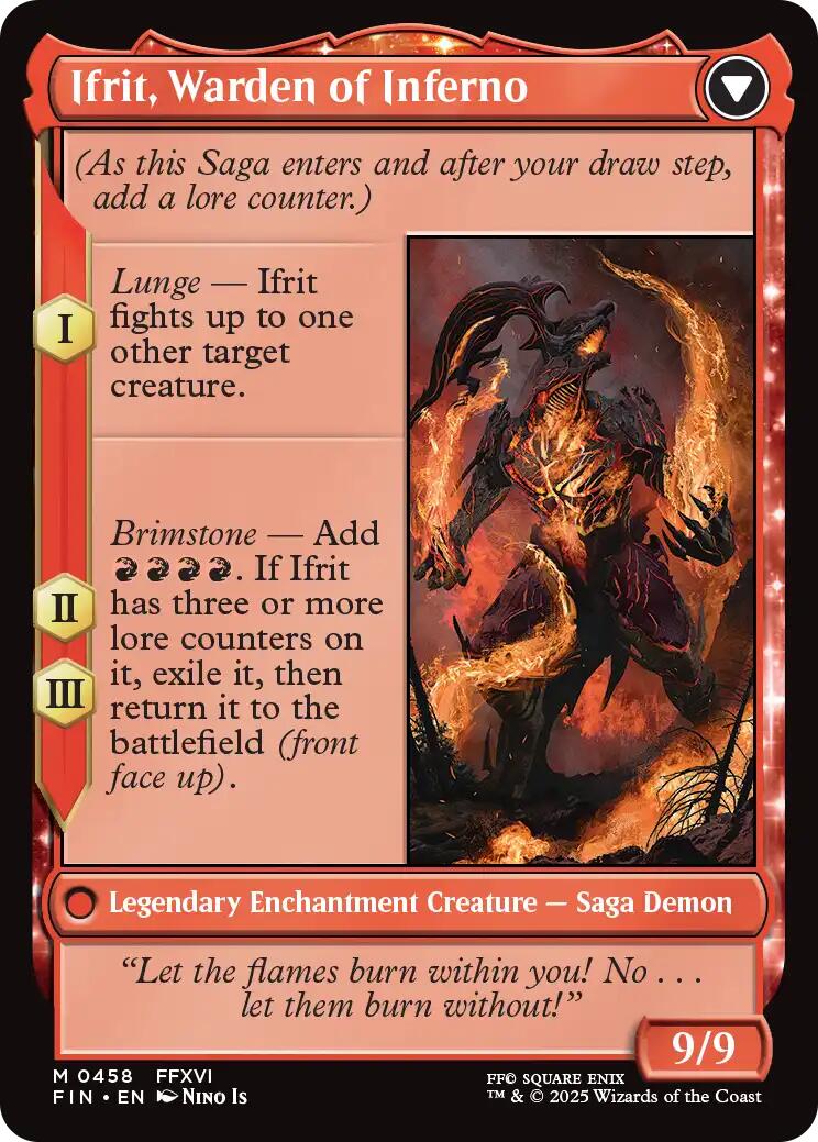 Clive, Ifrit's Dominant // Ifrit, Warden of Inferno (Extended Art) [FINAL FANTASY] | Enigma On Main