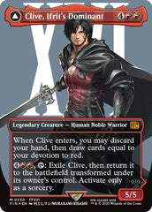 Clive, Ifrit's Dominant // Ifrit, Warden of Inferno (Borderless) (Surge Foil) [FINAL FANTASY] | Enigma On Main