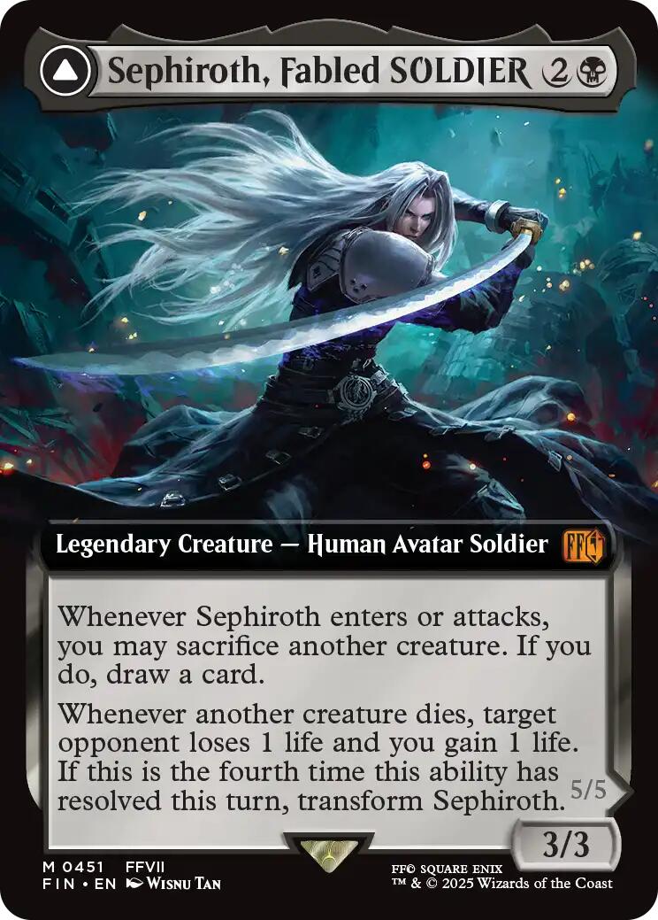 Sephiroth, Fabled SOLDIER // Sephiroth, One-Winged Angel (Extended Art) [FINAL FANTASY] | Enigma On Main