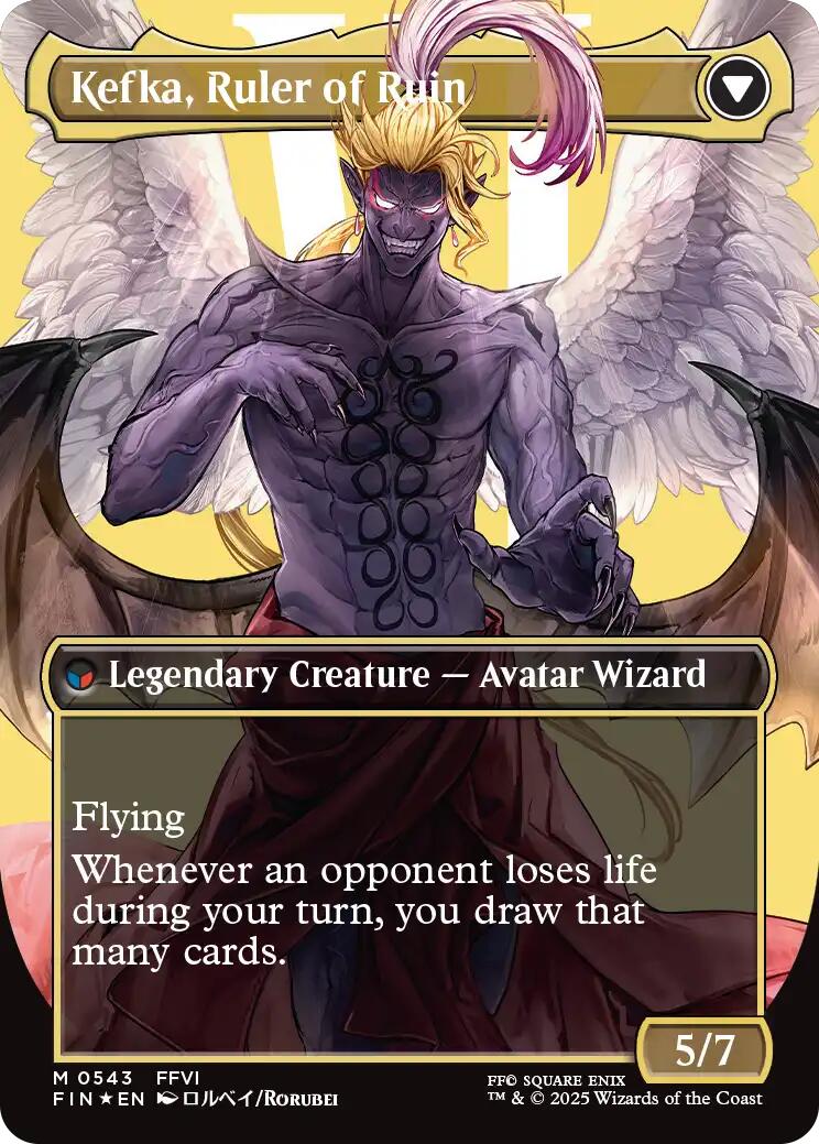Kefka, Court Mage // Kefka, Ruler of Ruin (Borderless) (Surge Foil) [FINAL FANTASY] | Enigma On Main