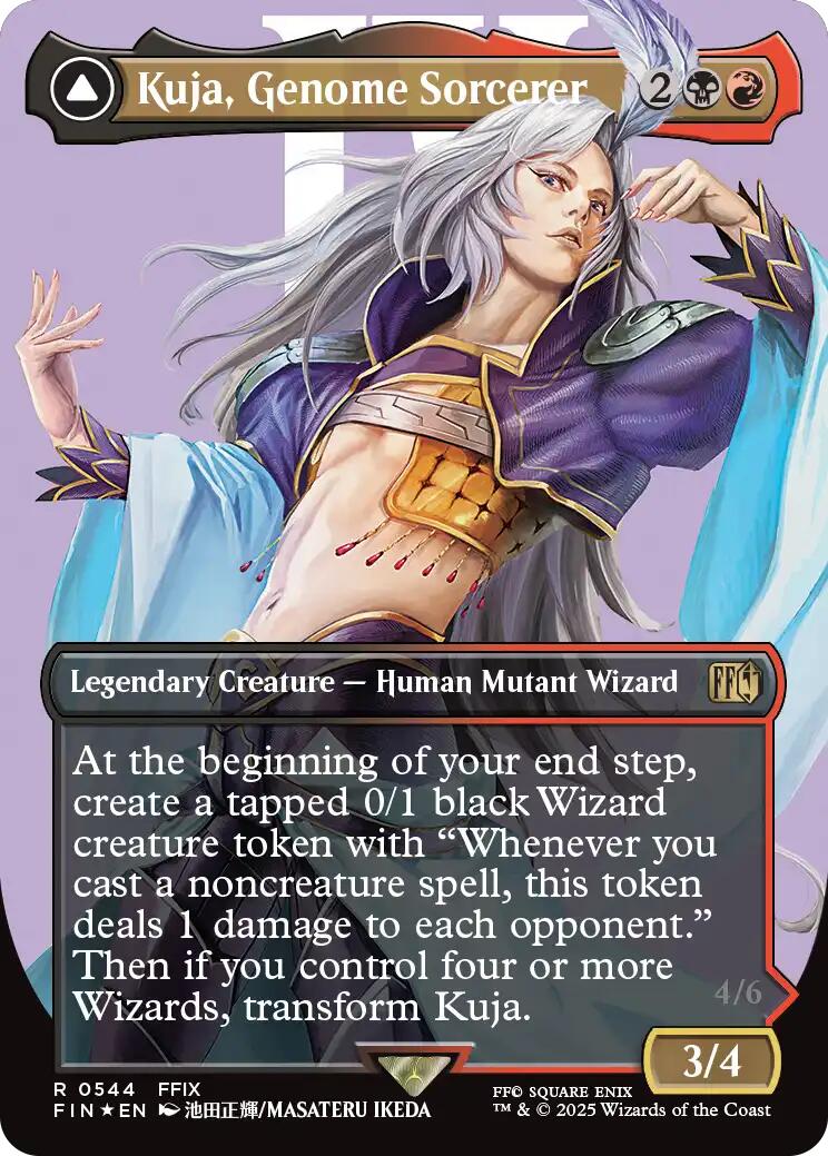 Kuja, Genome Sorcerer // Trance Kuja, Fate Defied (Borderless) (Surge Foil) [FINAL FANTASY] | Enigma On Main