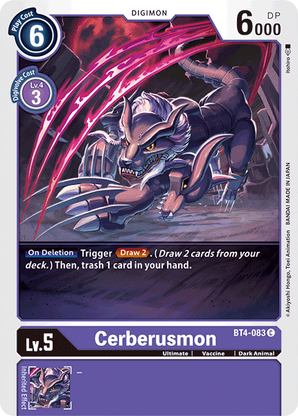 Cerberusmon [BT4-083] [Great Legend] | Enigma On Main