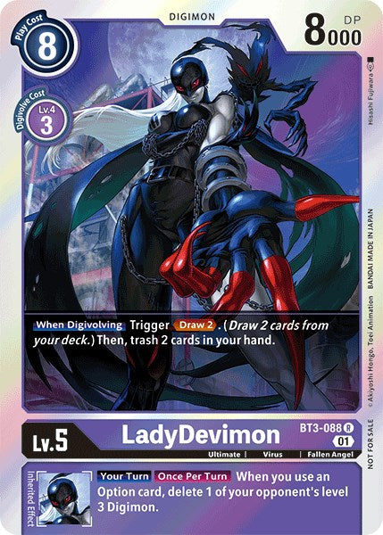 LadyDevimon [BT3-088] (Official Tournament Pack Vol.4) [Release Special Booster Promos] | Enigma On Main