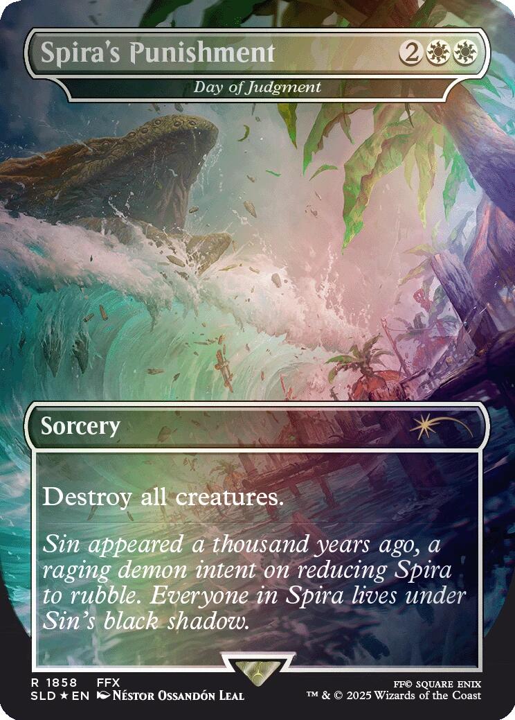 Spira's Punishment - Day of Judgment (Rainbow Foil) [Secret Lair Drop Series] | Enigma On Main