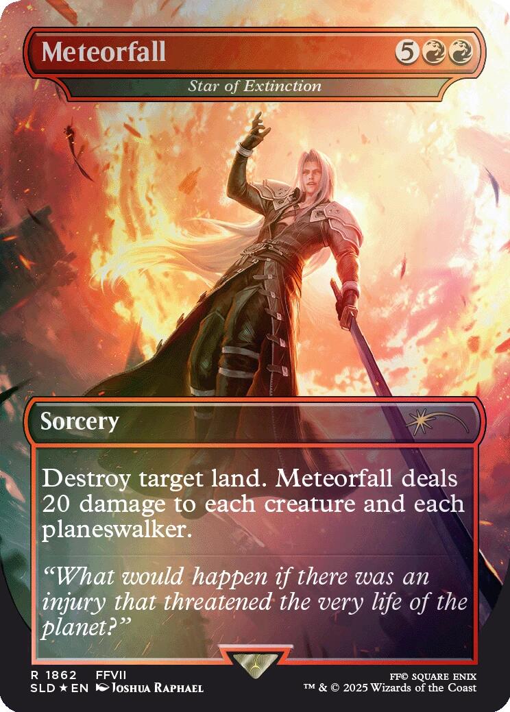 Meteorfall - Star of Extinction (Rainbow Foil) [Secret Lair Drop Series] | Enigma On Main