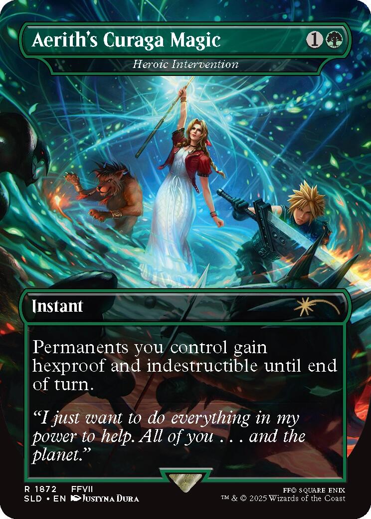 Aerith's Curaga Magic - Heroic Intervention [Secret Lair Drop Series] | Enigma On Main