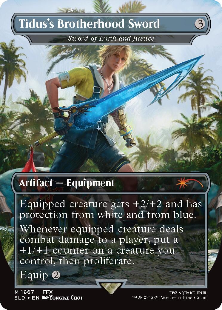 Tidus's Brotherhood Sword - Sword of Truth and Justice [Secret Lair Drop Series] | Enigma On Main