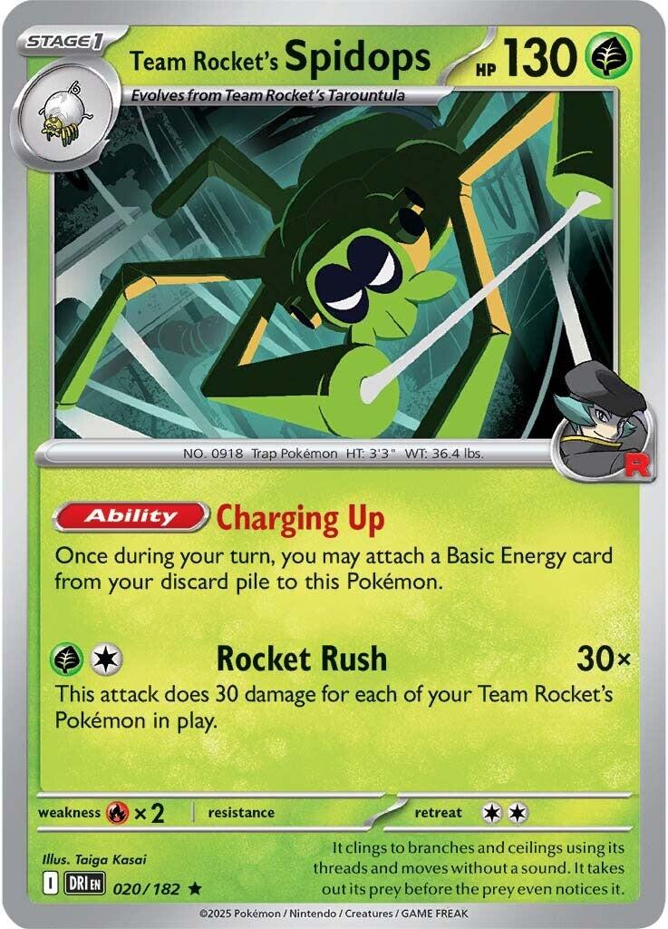 Team Rocket's Spidops (020/182) [Scarlet & Violet: Destined Rivals] | Enigma On Main
