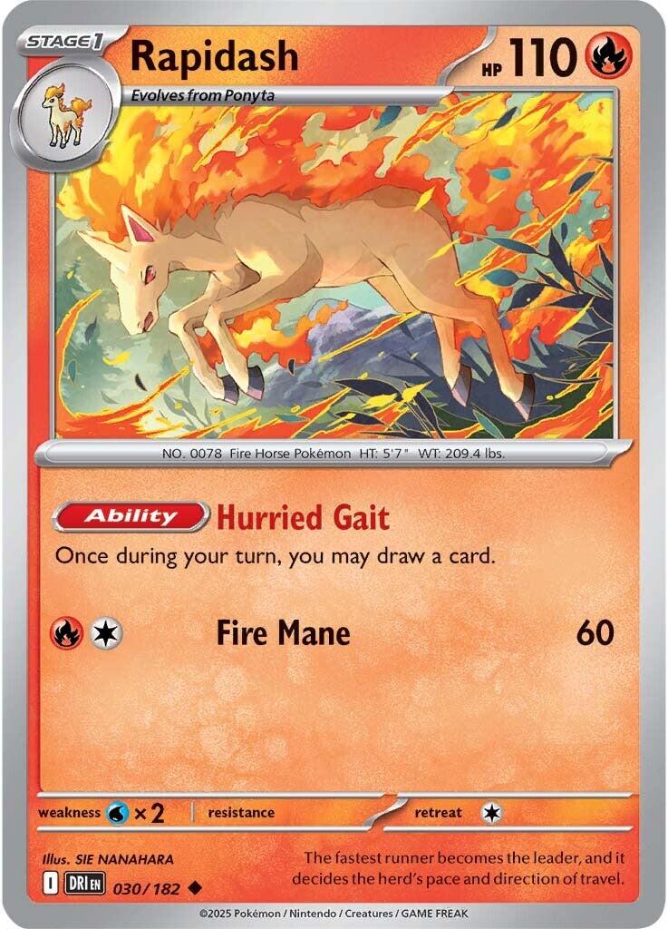 Rapidash (030/182) [Scarlet & Violet: Destined Rivals] | Enigma On Main