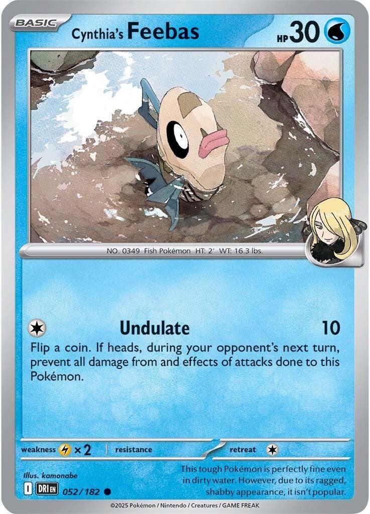 Cynthia's Feebas (052/182) [Scarlet & Violet: Destined Rivals] | Enigma On Main