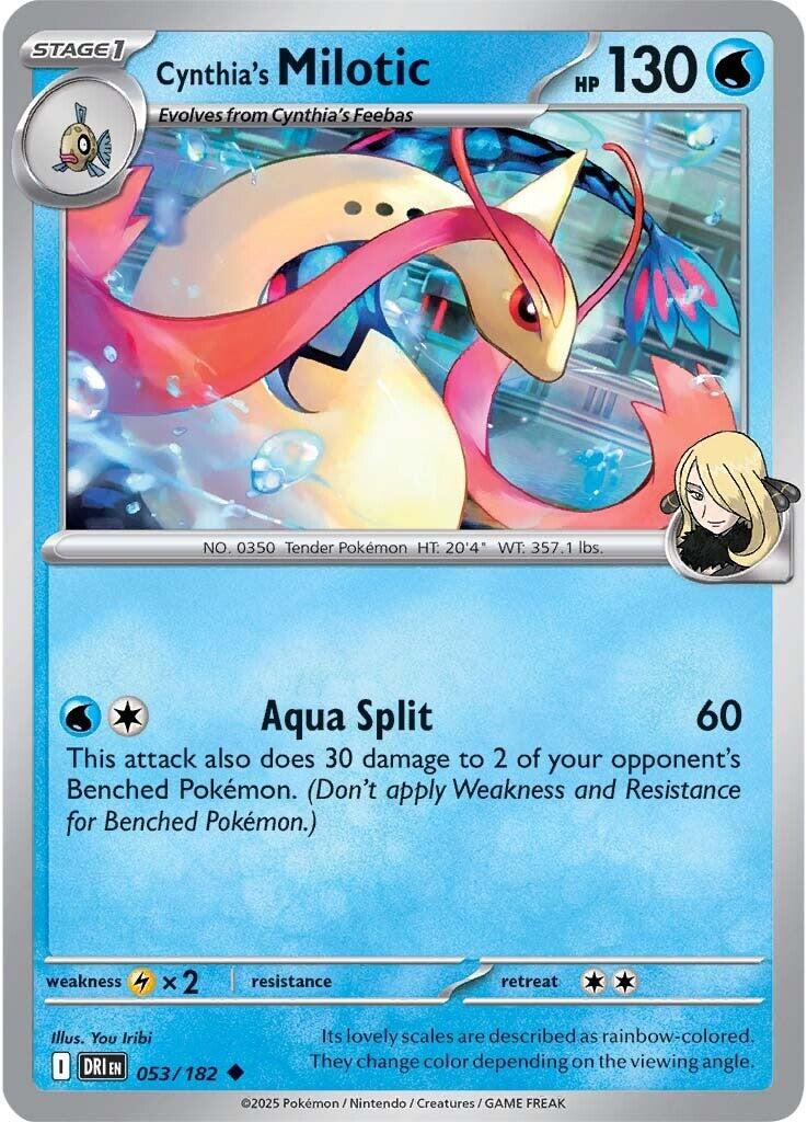 Cynthia's Milotic (053/182) [Scarlet & Violet: Destined Rivals] | Enigma On Main
