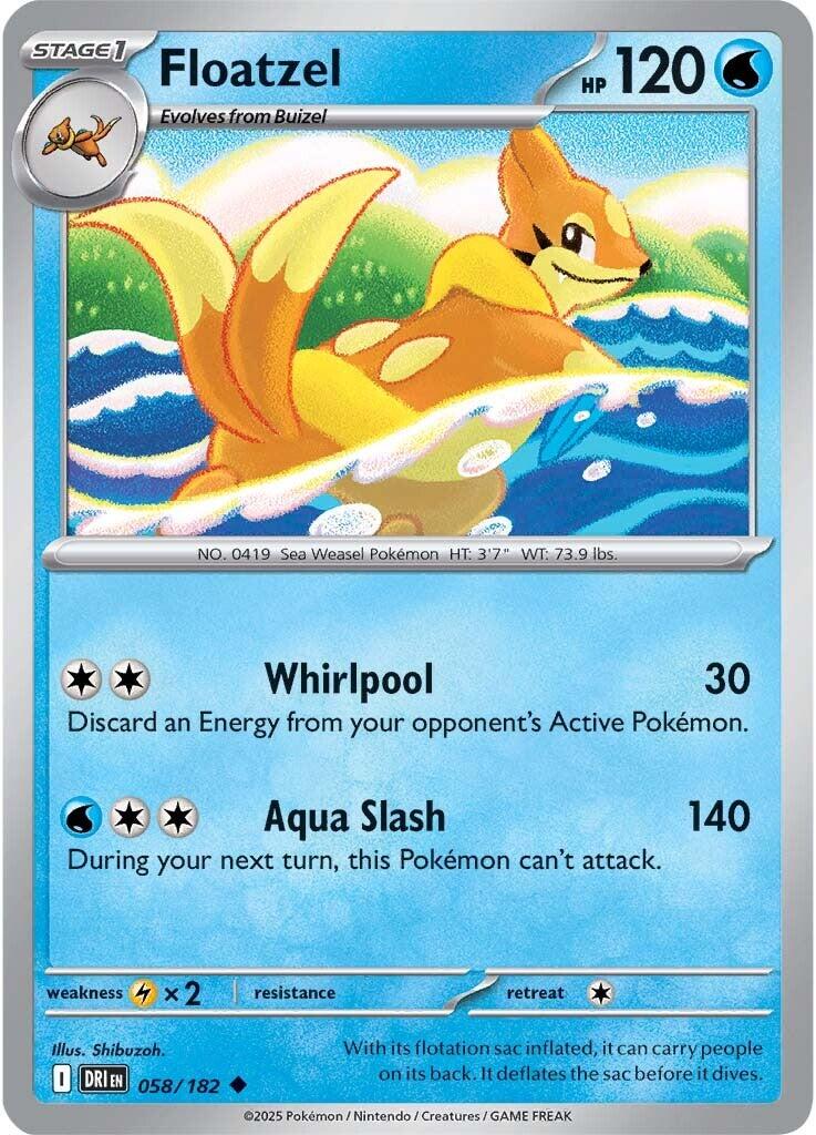 Floatzel (058/182) [Scarlet & Violet: Destined Rivals] | Enigma On Main