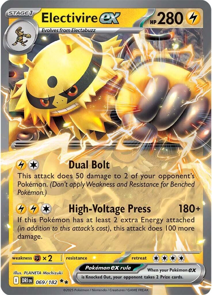 Electivire ex (069/182) [Scarlet & Violet: Destined Rivals] | Enigma On Main