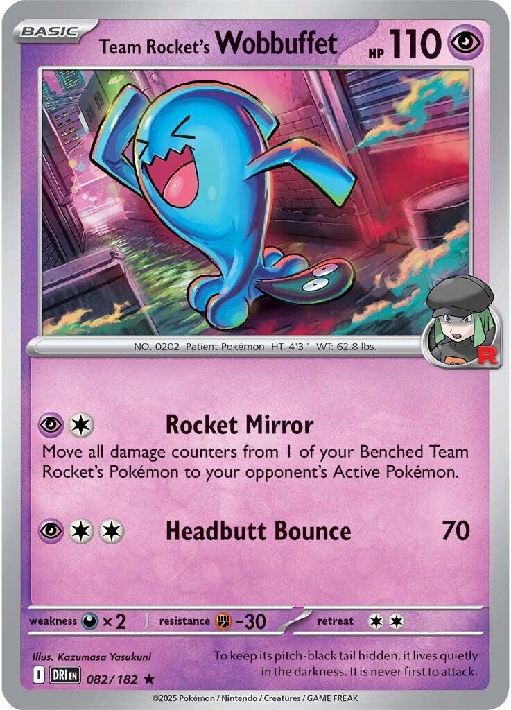 Team Rocket's Wobbuffet (082/182) [Scarlet & Violet: Destined Rivals] | Enigma On Main