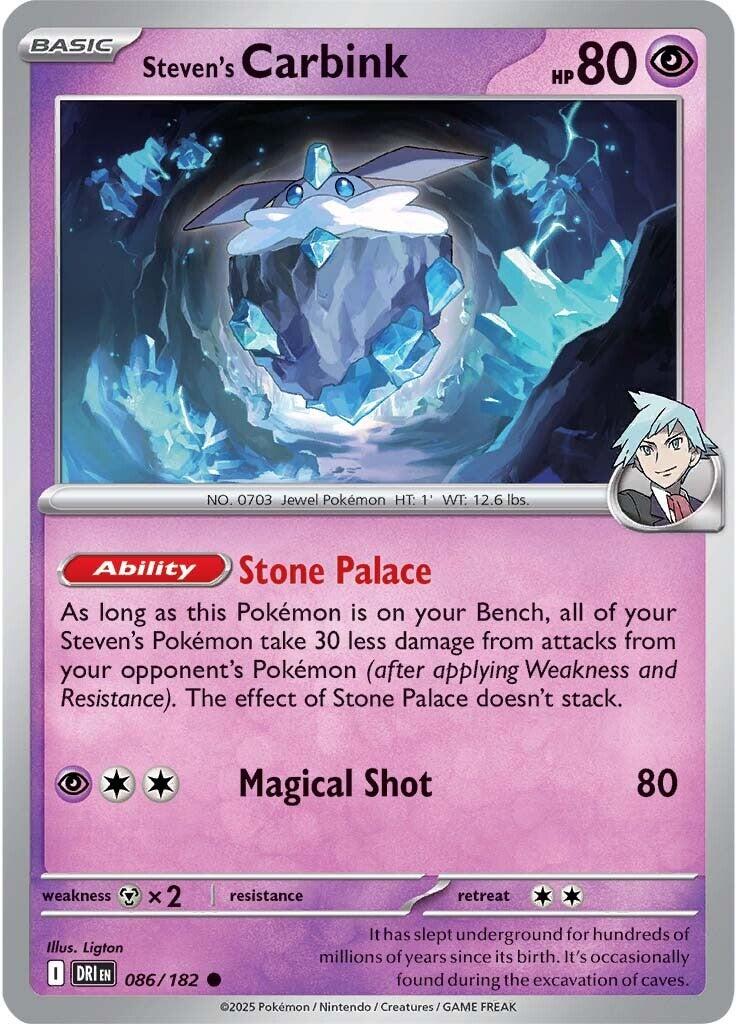 Steven's Carbink (086/182) [Scarlet & Violet: Destined Rivals] | Enigma On Main