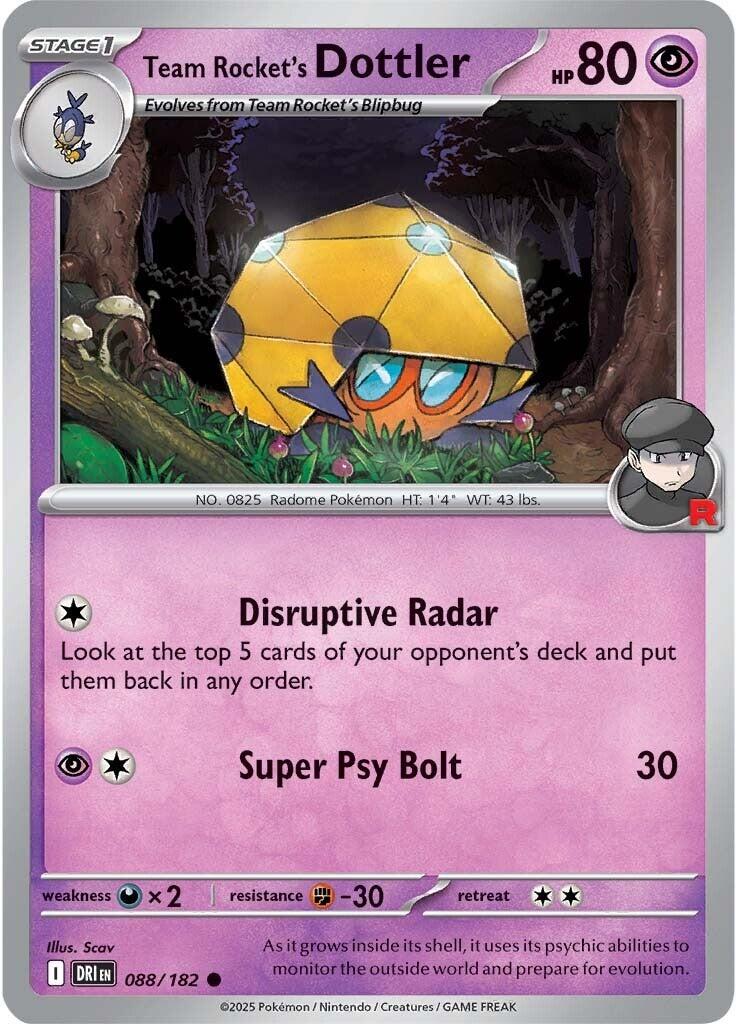 Team Rocket's Dottler (088/182) [Scarlet & Violet: Destined Rivals] | Enigma On Main