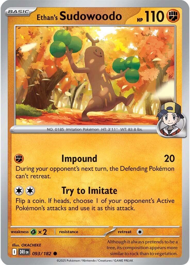 Ethan's Sudowoodo (093/182) [Scarlet & Violet: Destined Rivals] | Enigma On Main