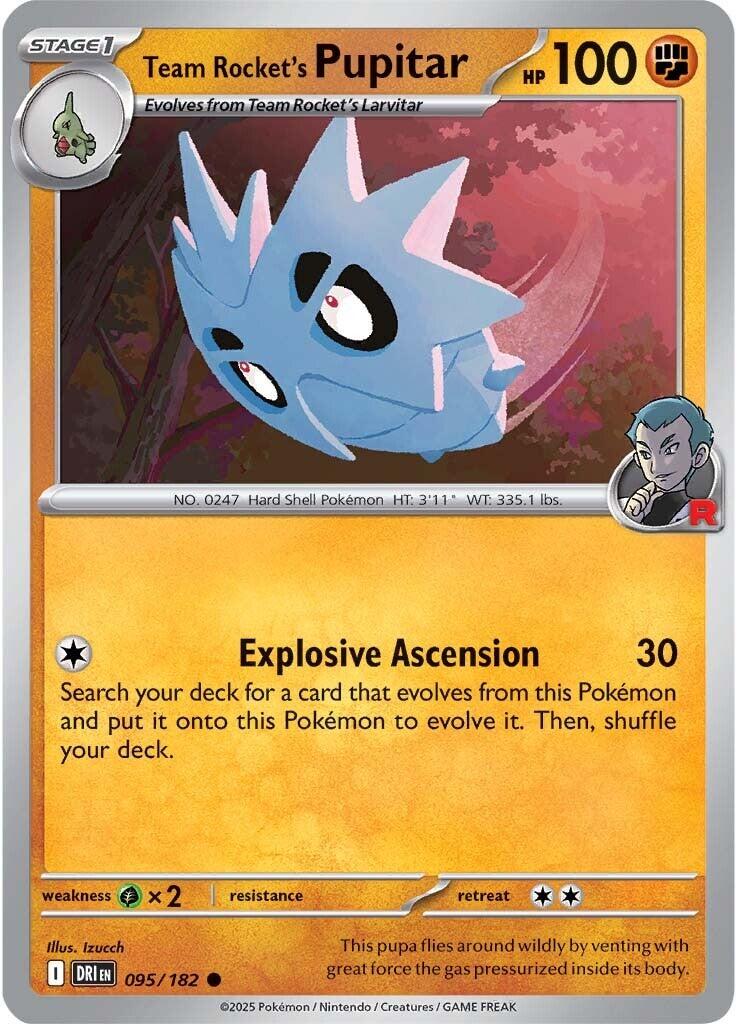 Team Rocket's Pupitar (095/182) [Scarlet & Violet: Destined Rivals] | Enigma On Main