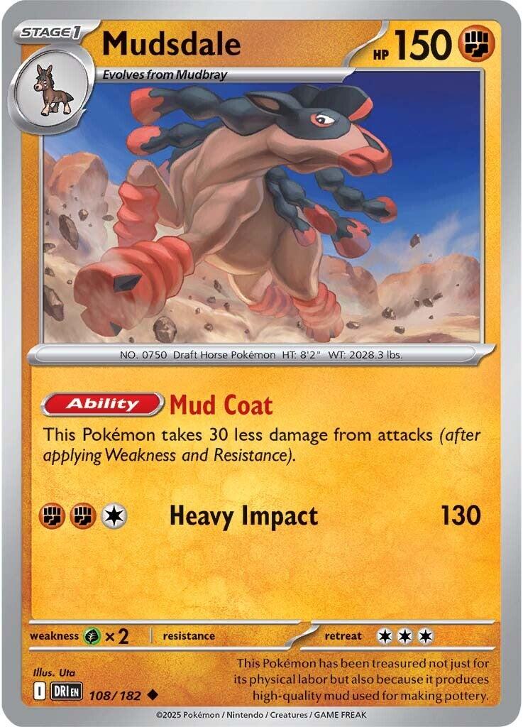 Mudsdale (108/182) [Scarlet & Violet: Destined Rivals] | Enigma On Main