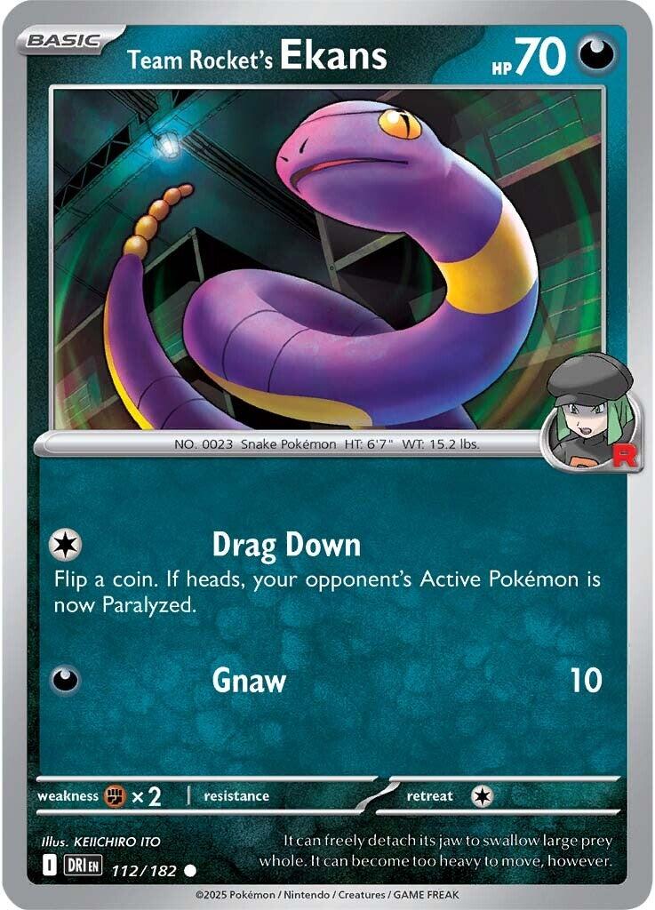 Team Rocket's Ekans (112/182) [Scarlet & Violet: Destined Rivals] | Enigma On Main