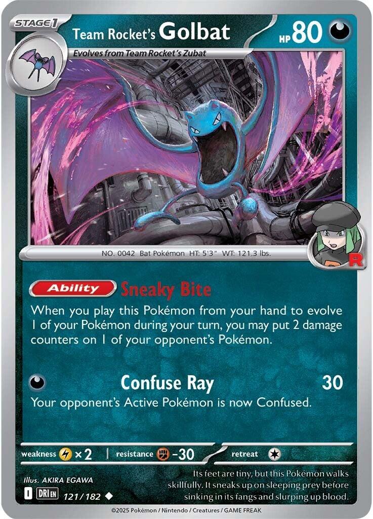 Team Rocket's Golbat (121/182) [Scarlet & Violet: Destined Rivals] | Enigma On Main