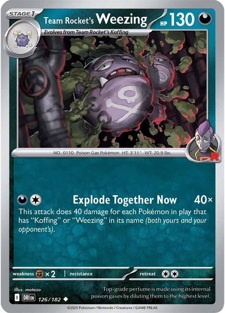 Team Rocket's Weezing (126/182) [Scarlet & Violet: Destined Rivals] | Enigma On Main