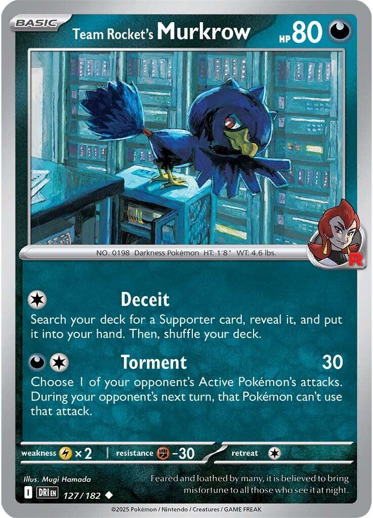 Team Rocket's Murkrow (127/182) [Scarlet & Violet: Destined Rivals] | Enigma On Main