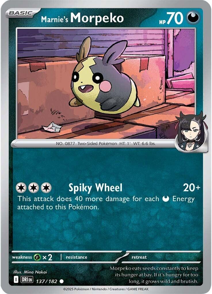 Marnie's Morpeko (137/182) [Scarlet & Violet: Destined Rivals] | Enigma On Main