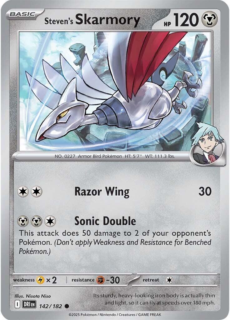 Steven's Skarmory (142/182) [Scarlet & Violet: Destined Rivals] | Enigma On Main
