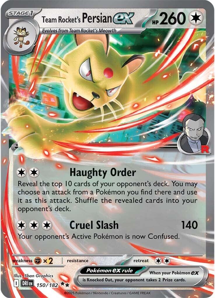 Team Rocket's Persian ex (150/182) [Scarlet & Violet: Destined Rivals] | Enigma On Main