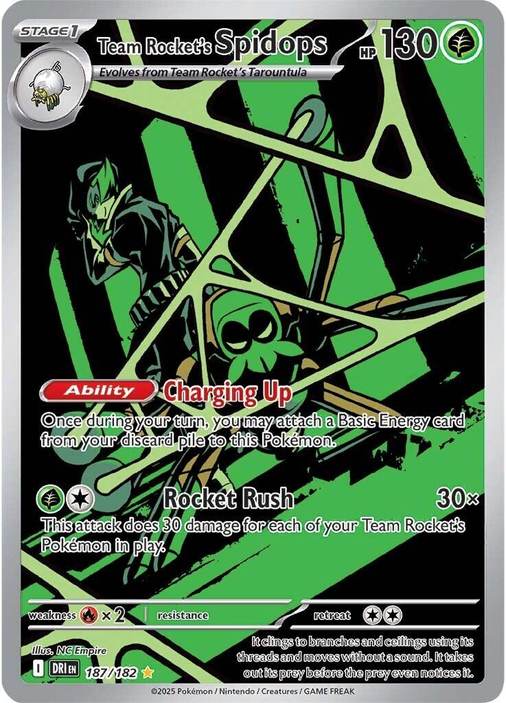 Team Rocket's Spidops (187/182) [Scarlet & Violet: Destined Rivals] | Enigma On Main