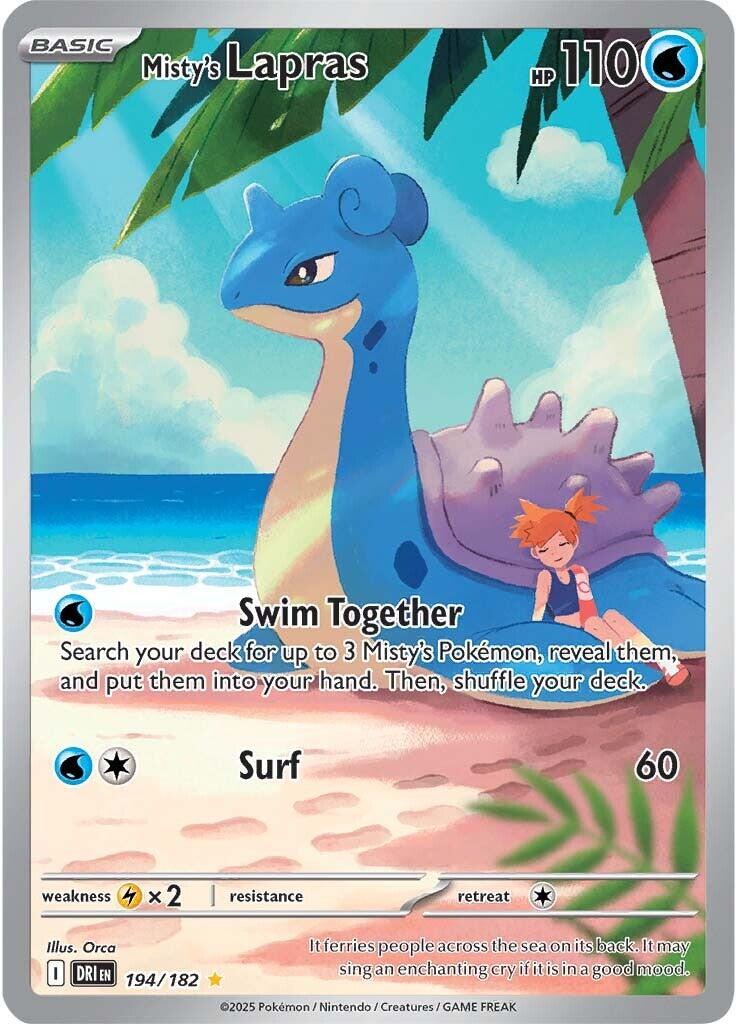 Misty's Lapras (194/182) [Scarlet & Violet: Destined Rivals] | Enigma On Main