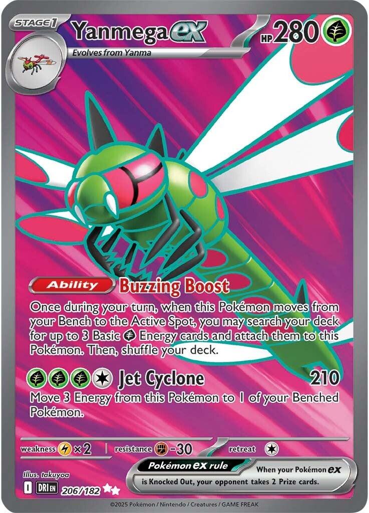 Yanmega ex (206/182) [Scarlet & Violet: Destined Rivals] | Enigma On Main