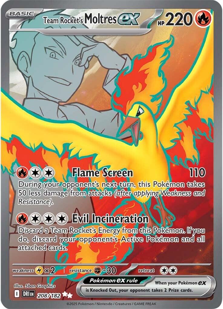Team Rocket's Moltres ex (208/182) [Scarlet & Violet: Destined Rivals] | Enigma On Main