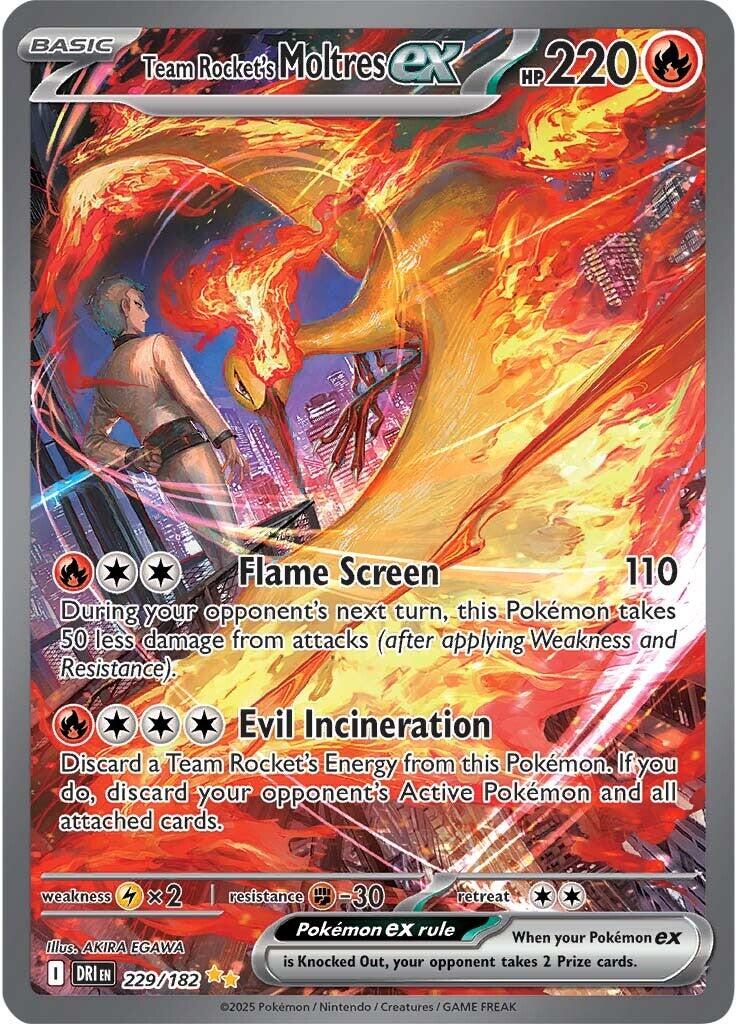 Team Rocket's Moltres ex (229/182) [Scarlet & Violet: Destined Rivals] | Enigma On Main