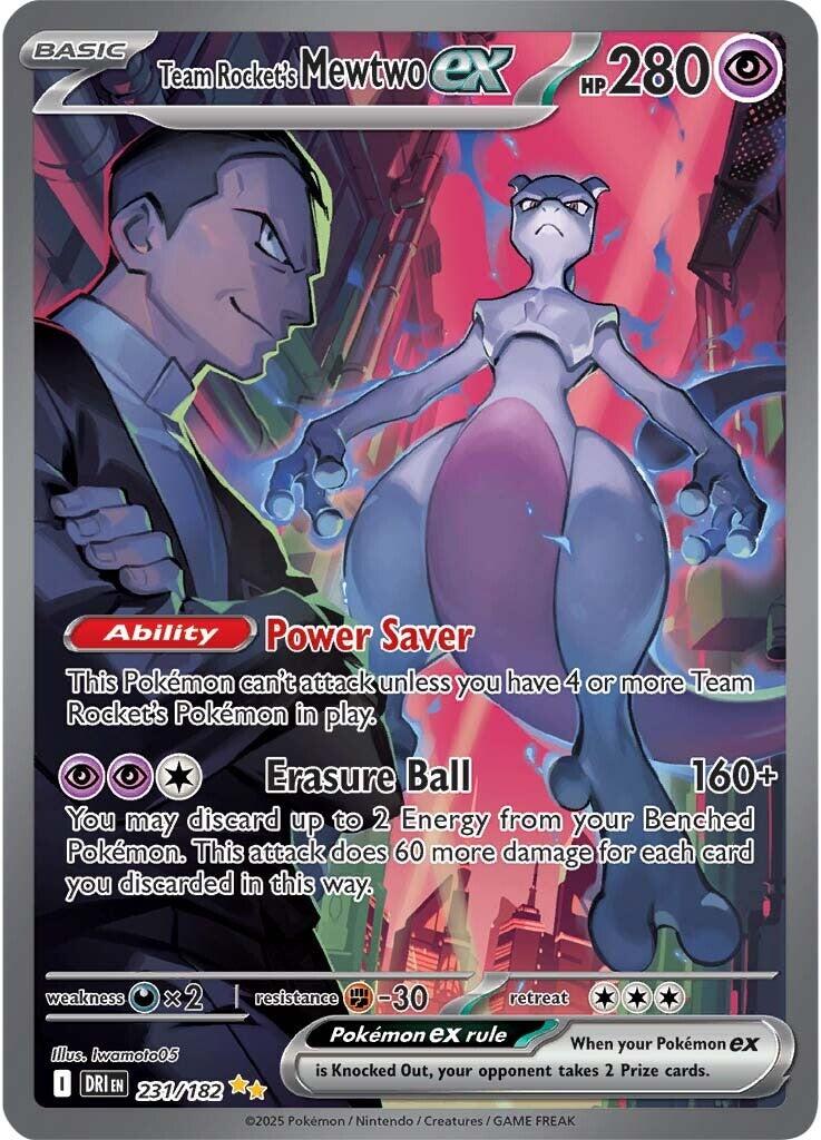 Team Rocket's Mewtwo ex (231/182) [Scarlet & Violet: Destined Rivals] | Enigma On Main