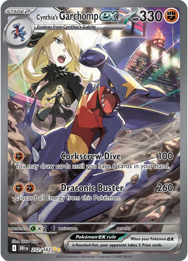 Cynthia's Garchomp ex (232/182) [Scarlet & Violet: Destined Rivals] | Enigma On Main