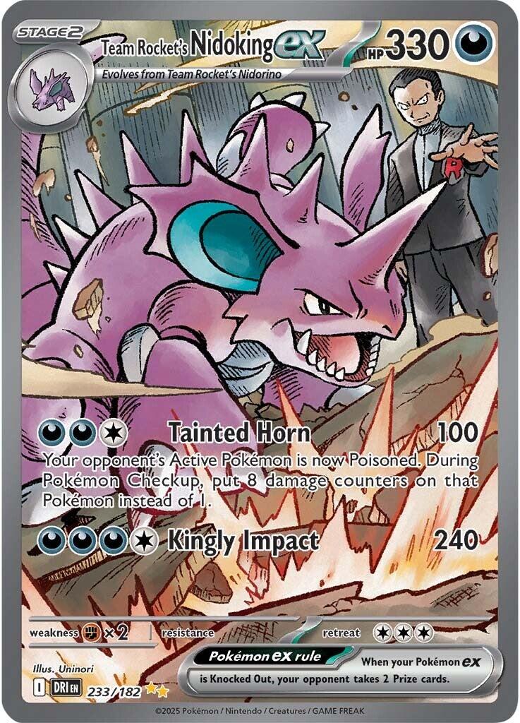 Team Rocket's Nidoking ex (233/182) [Scarlet & Violet: Destined Rivals] | Enigma On Main
