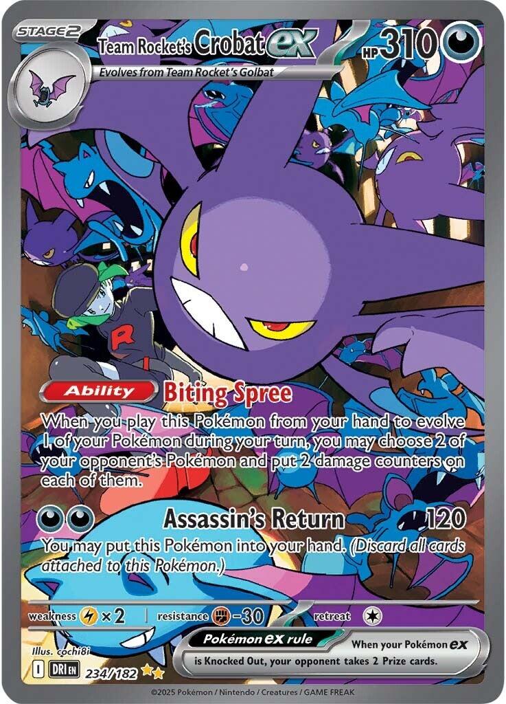 Team Rocket's Crobat ex (234/182) [Scarlet & Violet: Destined Rivals] | Enigma On Main