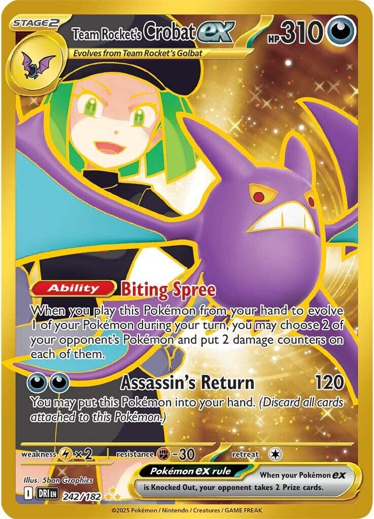 Team Rocket's Crobat ex (242/182) [Scarlet & Violet: Destined Rivals] | Enigma On Main