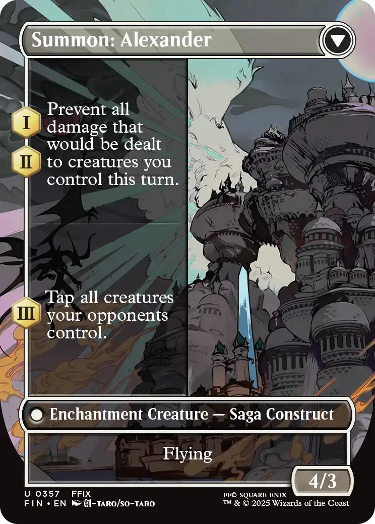 Crystal Fragments // Summon: Alexander (Borderless) [FINAL FANTASY] | Enigma On Main