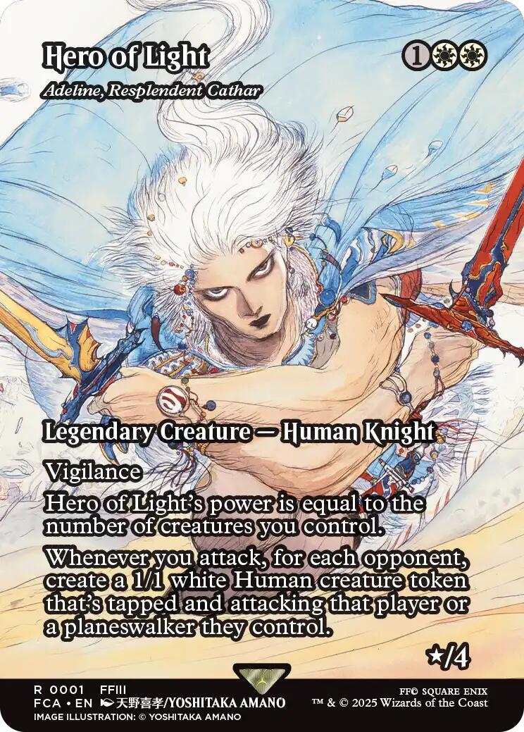 Hero of Light - Adeline, Resplendent Cathar (Showcase) [FINAL FANTASY : Through the Ages] | Enigma On Main