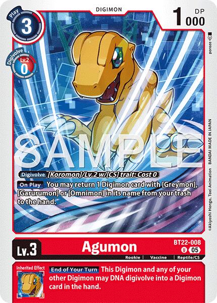 Agumon [BT22-008] [Cyber Eden] | Enigma On Main
