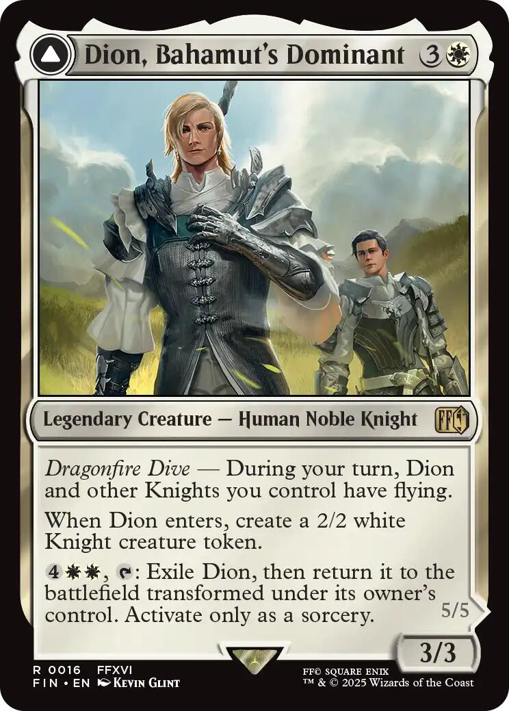 Dion, Bahamut's Dominant // Bahamut, Warden of Light [FINAL FANTASY] | Enigma On Main