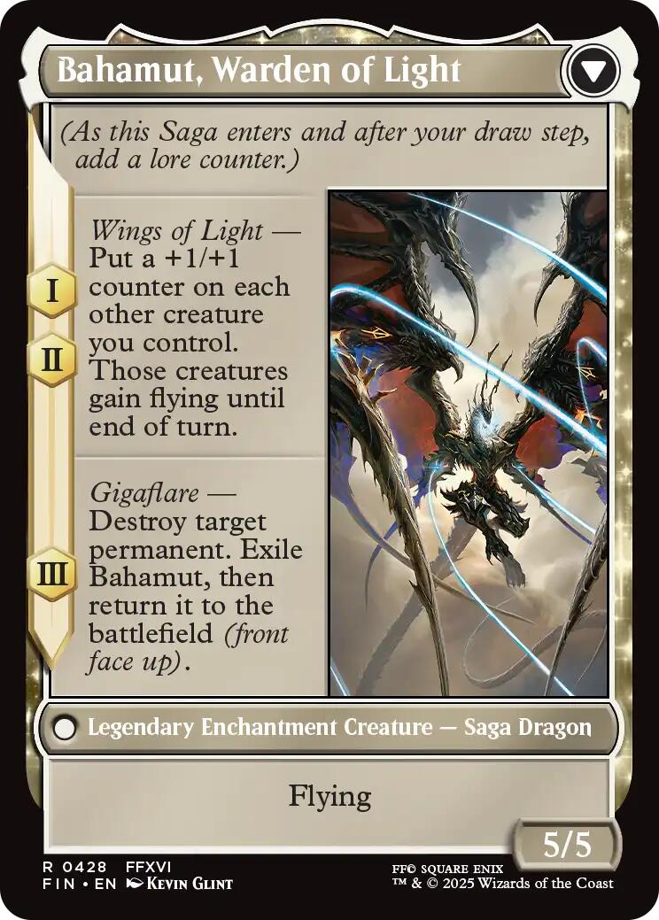 Dion, Bahamut's Dominant // Bahamut, Warden of Light (Extended Art) [FINAL FANTASY] | Enigma On Main