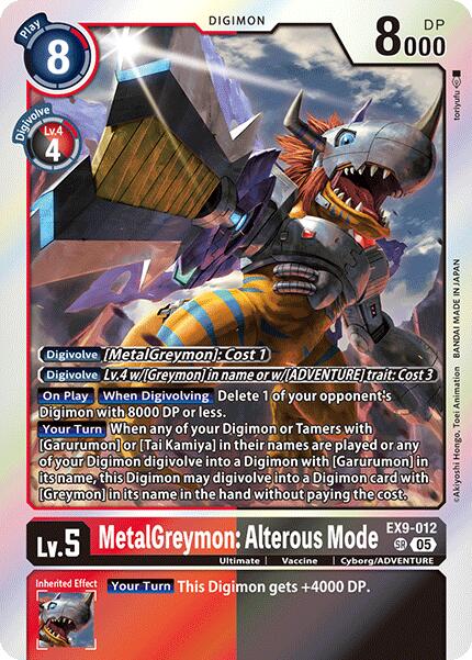 MetalGreymon: Alterous Mode [EX9-012] [Versus Monsters] | Enigma On Main