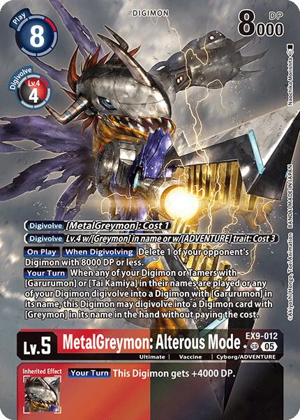 MetalGreymon: Alterous Mode [EX9-012] (Alternate Art) [Versus Monsters] | Enigma On Main