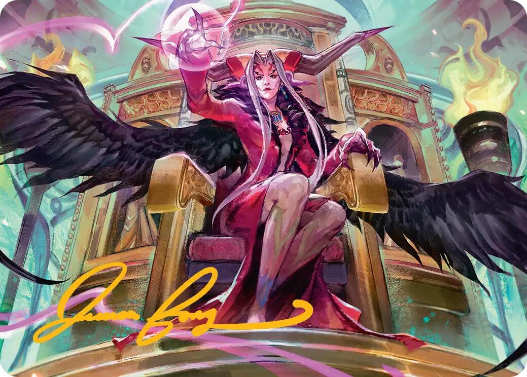Sorceress's Schemes Art Card (Gold-Stamped Signature) [FINAL FANTASY Art Series] | Enigma On Main