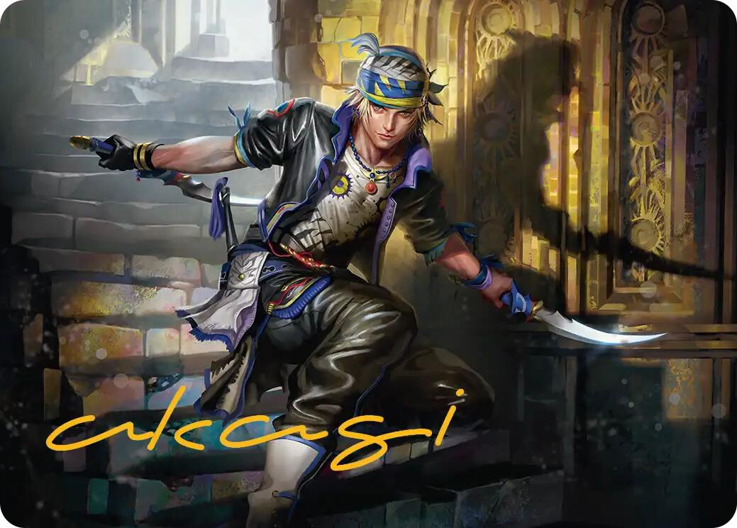 Locke Cole Art Card (Gold-Stamped Signature) [FINAL FANTASY Art Series] | Enigma On Main