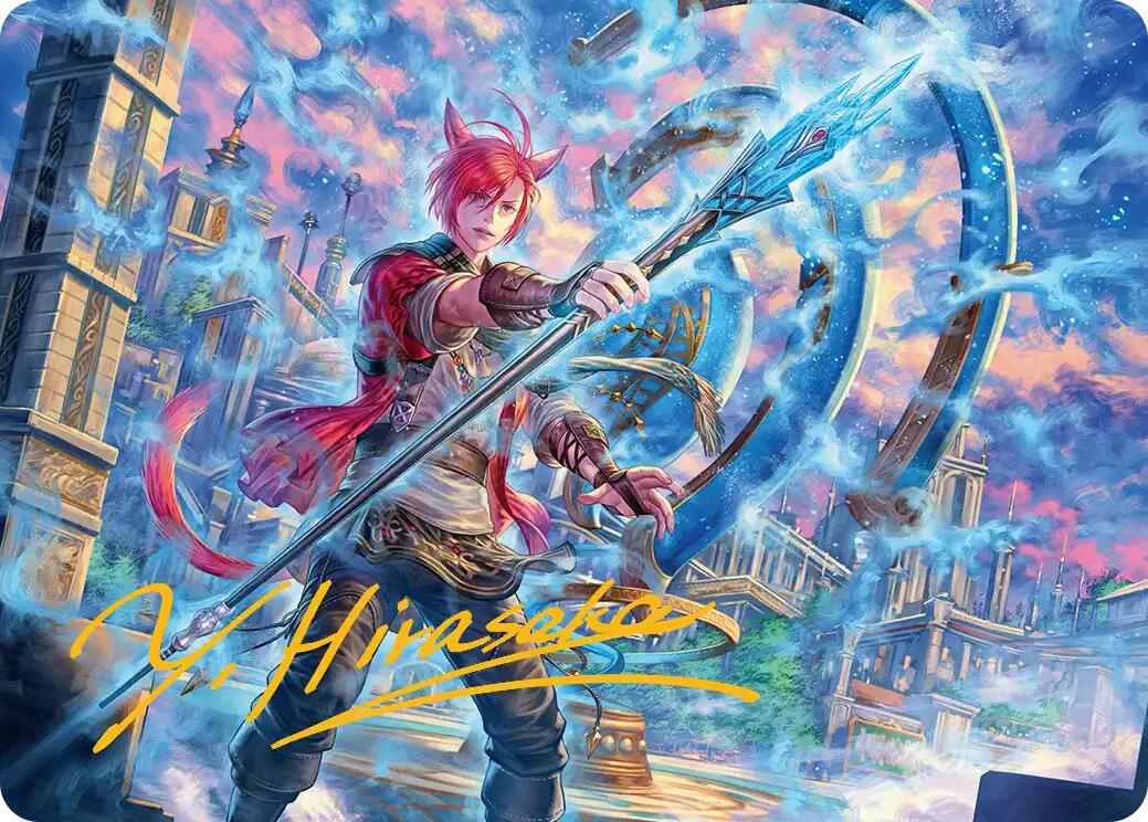 G'raha Tia, Scion Reborn Art Card (19) (Gold-Stamped Signature) [FINAL FANTASY Art Series] | Enigma On Main